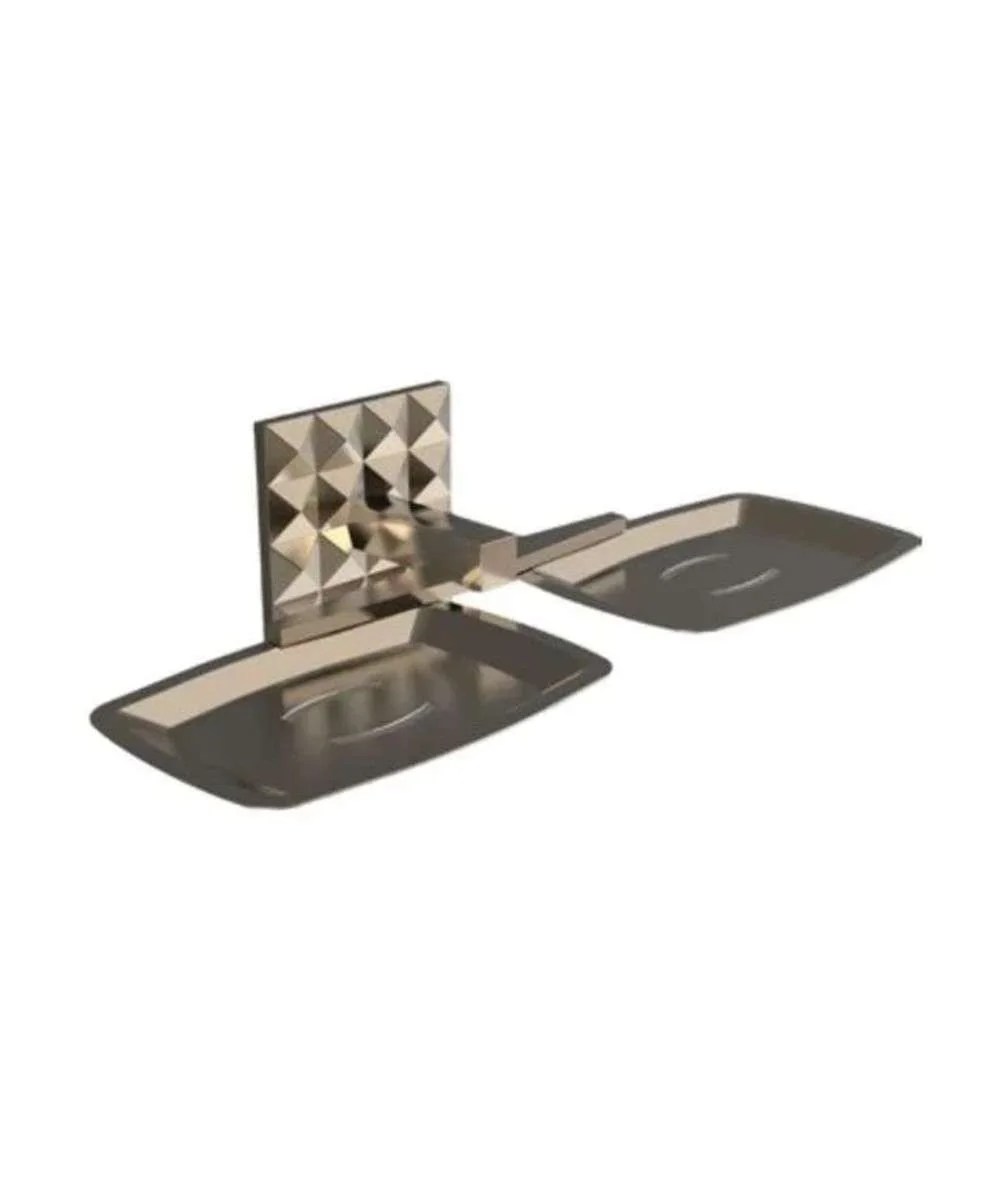 Double Soap Dish Brass - Image 2